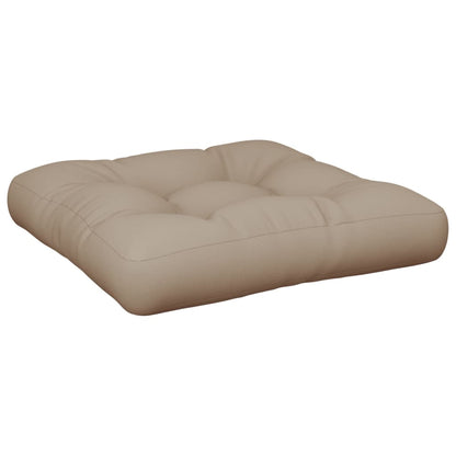 Almofadões de paletes 2 pcs tecido cinza-acastanhado
