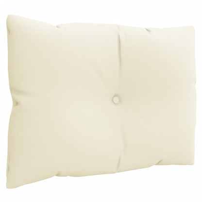 Almofadões de paletes 3 pcs tecido creme