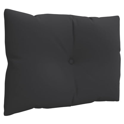 Almofadões para sofás de paletes 3 pcs tecido preto
