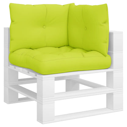 Almofadões para móveis de paletes 3 pcs tecido verde brilhante