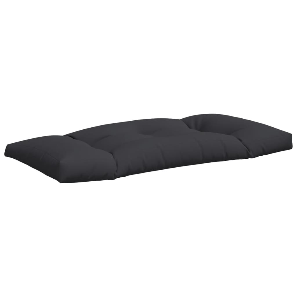 Almofadões para sofás de paletes 3 pcs tecido preto