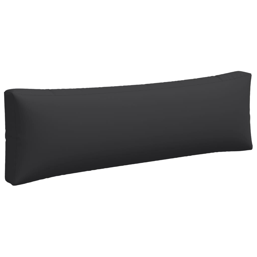Almofadões para sofás de paletes 3 pcs tecido preto