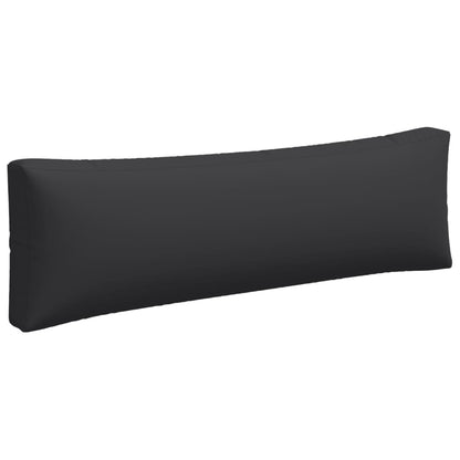 Almofadões para sofás de paletes 3 pcs tecido preto