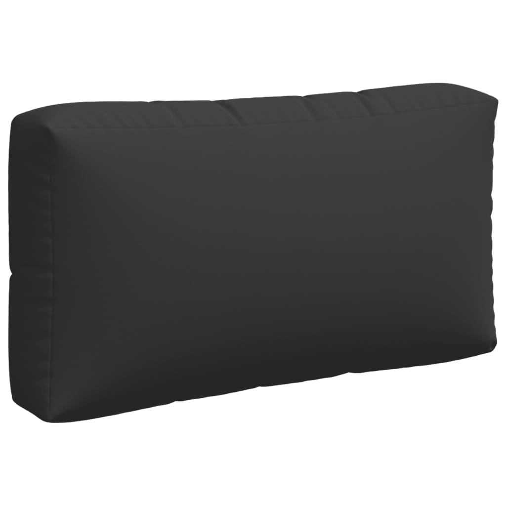 Almofadões para sofás de paletes 3 pcs tecido preto