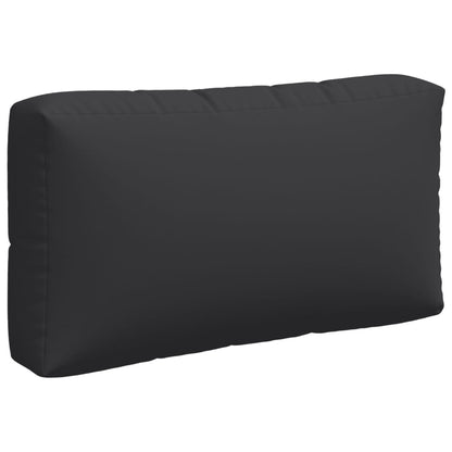 Almofadões para sofás de paletes 3 pcs tecido preto