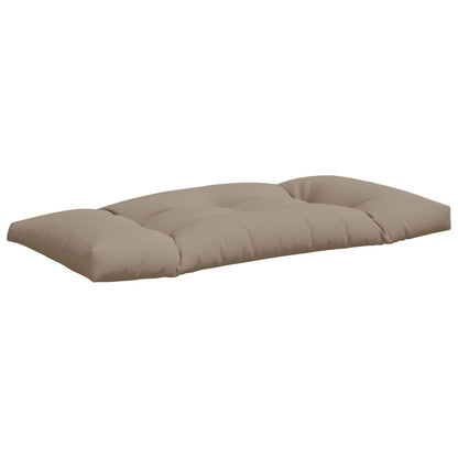 Almofadões de paletes 3 pcs tecido cinza-acastanhado