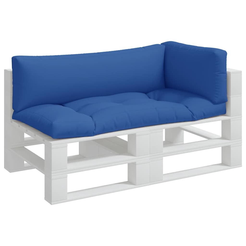 Almofadões para paletes 3 pcs tecido azul
