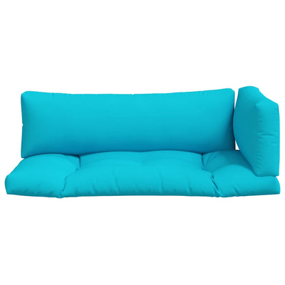 Almofadões p/ móveis de paletes 3 pcs tecido oxford turquesa
