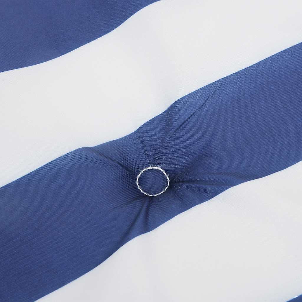 Almofadões p/ cadeira 4pcs 40x40x4 cm tecido riscas azul/branco