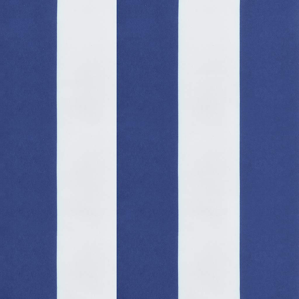 Almofadões p/ cadeira 6pcs 40x40x4 cm tecido riscas azul/branco