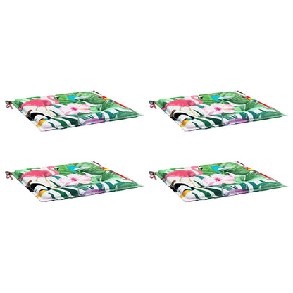 Almofadões p/ cadeira 4pcs 40x40x4 cm tecido multicor