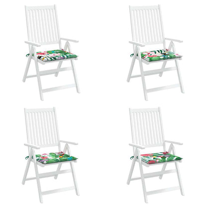 Almofadões p/ cadeira 4pcs 40x40x4 cm tecido multicor