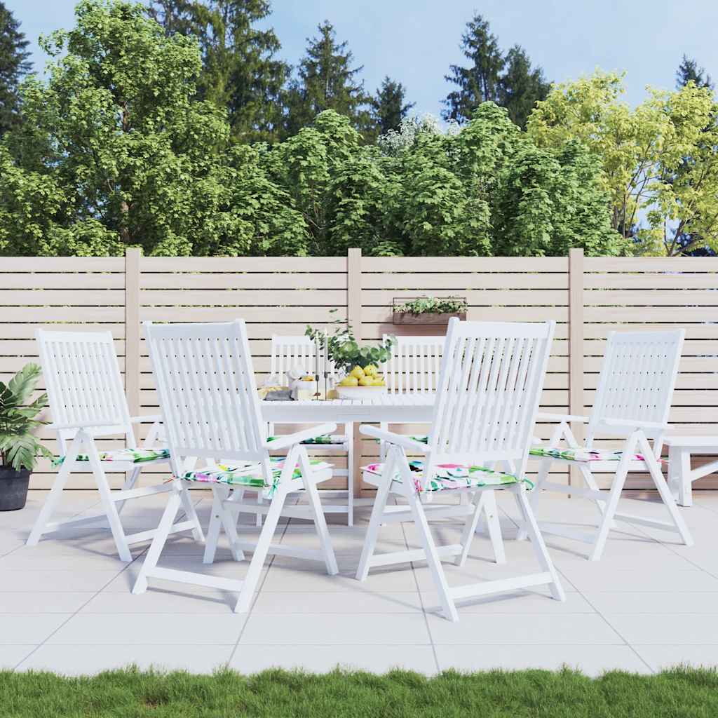 Almofadões p/ cadeira 6pcs 40x40x4 cm tecido multicor