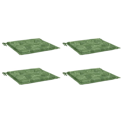 Almofadões p/ cadeira 4pcs 40x40x4cm tecido padrão folhas