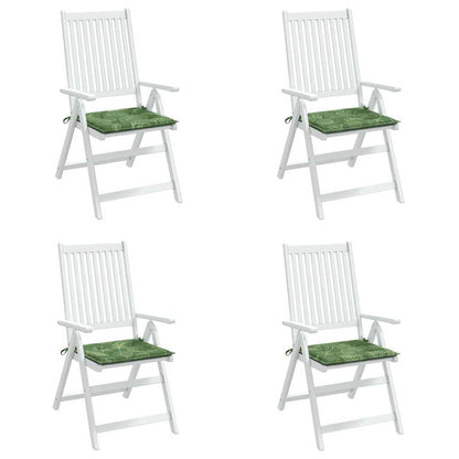 Almofadões p/ cadeira 4pcs 40x40x4cm tecido padrão folhas