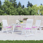Almofadões p/ cadeira 4pcs 40x40x4 cm tecido rosa