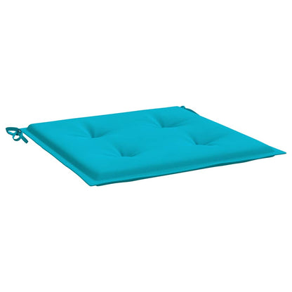Almofadões p/ cadeira 2pcs 40x40x4 cm tecido turquesa
