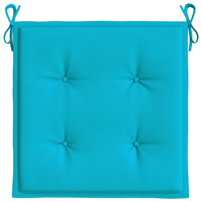 Almofadões p/ cadeira 2pcs 40x40x4 cm tecido turquesa