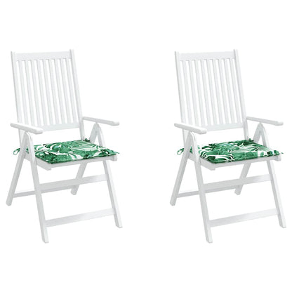 Almofadões p/ cadeira 2pcs 50x50x4cm tecido padrão folhas