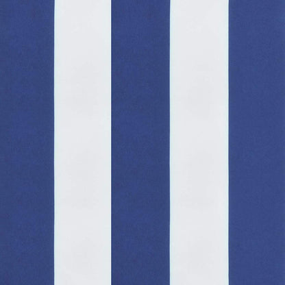 Almofadões p/ cadeira 2pcs 50x50x4 cm tecido riscas azul/branco