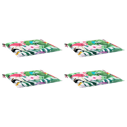 Almofadões p/ cadeira 4pcs 50x50x4cm tecido multicor