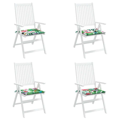 Almofadões p/ cadeira 4pcs 50x50x4cm tecido multicor
