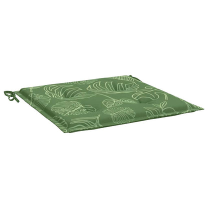 Almofadões p/ cadeira 6pcs 50x50x4cm tecido padrão folhas
