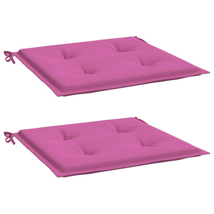 Almofadões p/ cadeira 2pcs 50x50x4cm tecido rosa