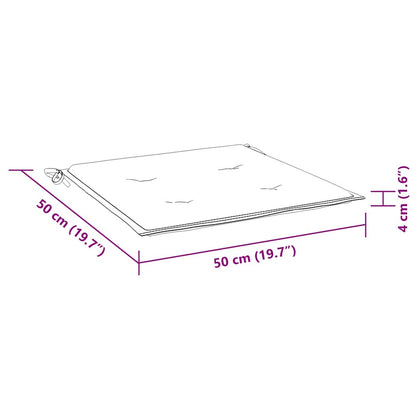 Almofadões p/ cadeira 2pcs 50x50x4cm tecido rosa
