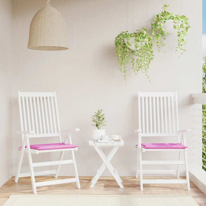 Almofadões p/ cadeira 2pcs 50x50x4cm tecido rosa