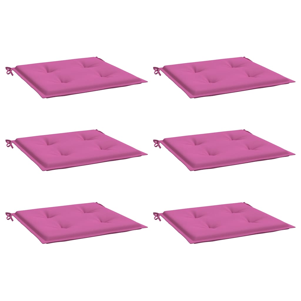 Almofadões p/ cadeira 6pcs 50x50x4cm tecido rosa