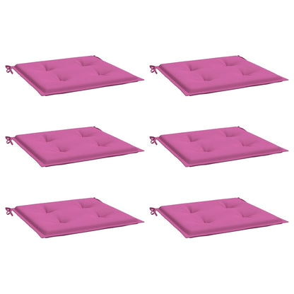 Almofadões p/ cadeira 6pcs 50x50x4cm tecido rosa