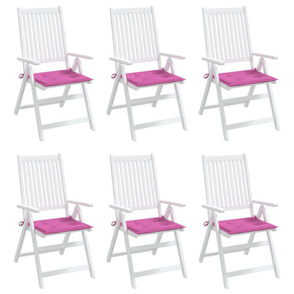 Almofadões p/ cadeira 6pcs 50x50x4cm tecido rosa