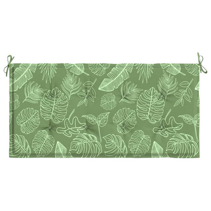 Almofadão banco jardim 100x50x4cm tecido oxford padrão folhas