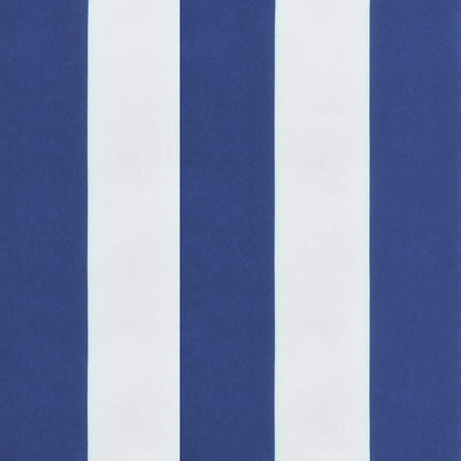 Almofadão p/ banco jardim 120x50x4 cm tecido oxford azul/branco