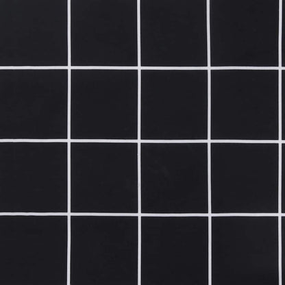 Almofadão p/ banco jardim 120x50x4cm tecido oxford xadrez preto