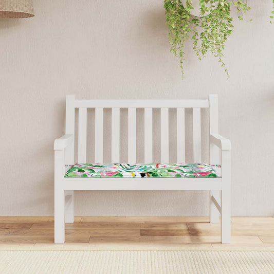 Almofadão p/ banco de jardim 120x50x4 cm tecido oxford multicor