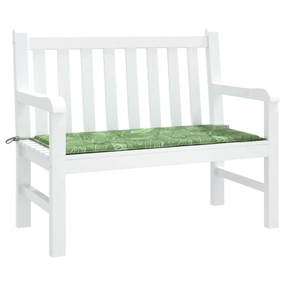 Almofadão banco jardim 120x50x4 cm tecido oxford padrão folhas