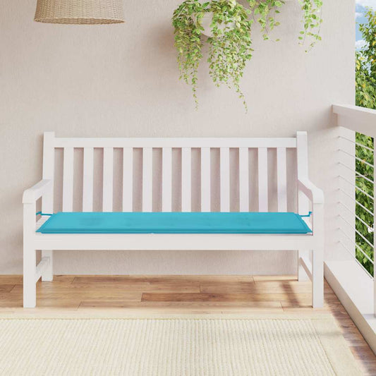 Almofadão p/ banco de jardim 150x50x4 cm tecido oxford turquesa