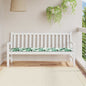Travesseiro para Banco de Jardim Floral Verde 180 x 50 x 4 cm