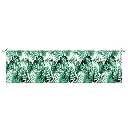 Travesseiro para Banco de Jardim Floral Verde 180 x 50 x 4 cm