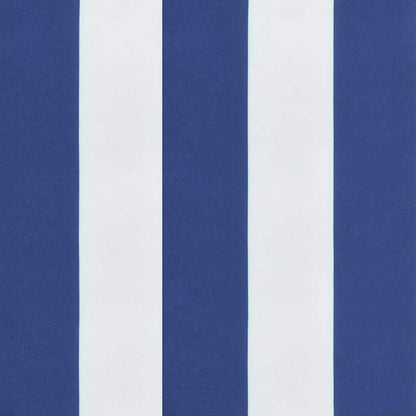 Travesseiro para Banco de Jardim Azul e branco 180 x 50 x 4 cm