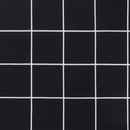 Travesseiro para Banco de Jardim Xadrez Preto 180 x 50 x 4 cm