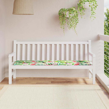 Travesseiro para Banco de Jardim Verde e rosa 180 x 50 x 4 cm