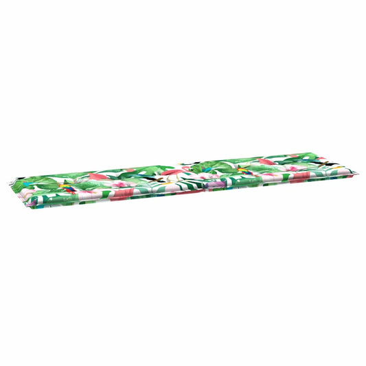 Travesseiro para Banco de Jardim Verde e rosa 180 x 50 x 4 cm