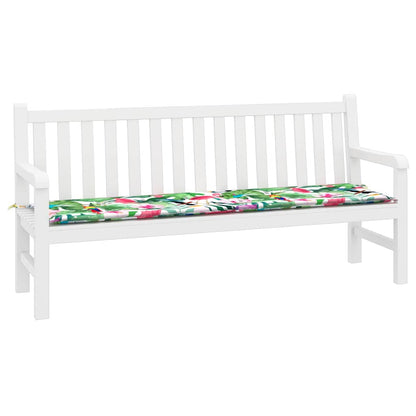 Travesseiro para Banco de Jardim Verde e rosa 180 x 50 x 4 cm