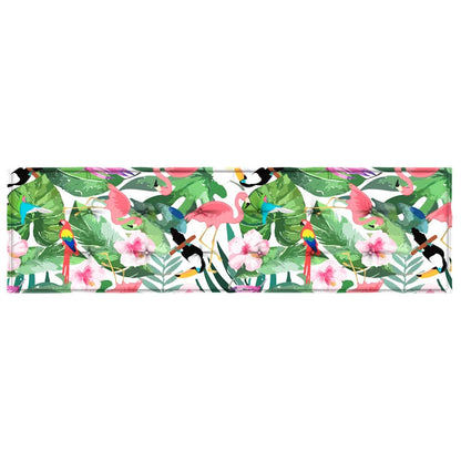 Travesseiro para Banco de Jardim Verde e rosa 180 x 50 x 4 cm