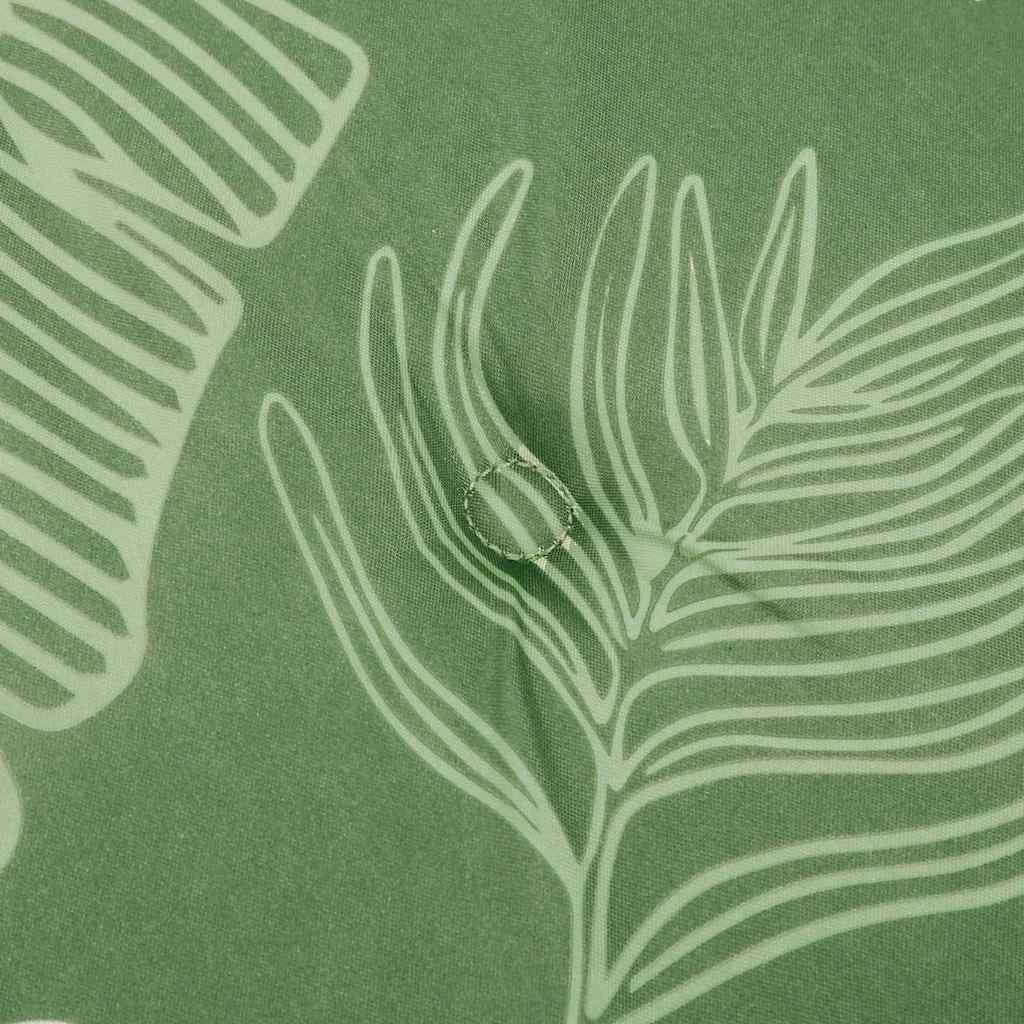Travesseiro para Banco de Jardim Floral Verde 180 x 50 x 4 cm