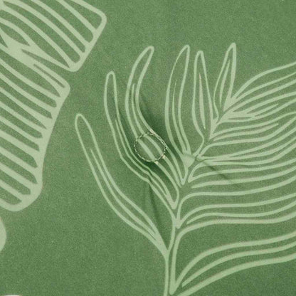 Travesseiro para Banco de Jardim Floral Verde 180 x 50 x 4 cm