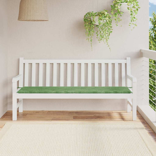 Travesseiro para Banco de Jardim Floral Verde 180 x 50 x 4 cm
